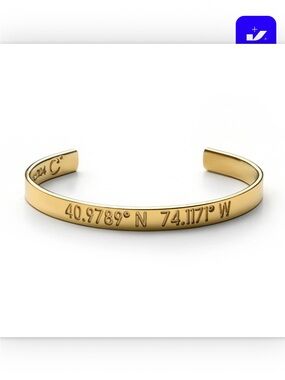 Coordinates Collection Legend Bracelet 14K gold plated - NYC